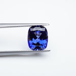 Load image into Gallery viewer, Antique cushion lab grown blue sapphire