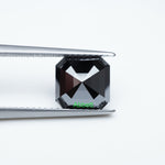 Load image into Gallery viewer, Asscher black moissanite