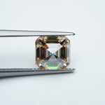 Load image into Gallery viewer, Asscher brown moissanite