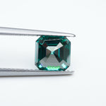 Load image into Gallery viewer, Asscher green moissanite