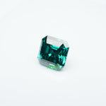 Load image into Gallery viewer, Asscher green moissanite