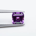 Load image into Gallery viewer, Asscher lab grown purple sapphire