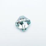 Load image into Gallery viewer, Asscher teal moissanite