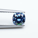 Load image into Gallery viewer, Cushion blue moissanite