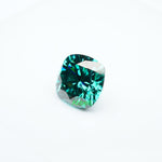 Load image into Gallery viewer, Cushion green moissanite