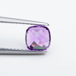Load image into Gallery viewer, Cushion lab grown purple sapphire