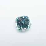 Load image into Gallery viewer, Cushion teal moissanite