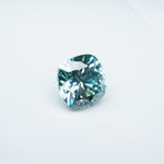 Load image into Gallery viewer, Cushion teal moissanite