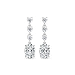 Load image into Gallery viewer, Four Prong Dangle & Drop Earring DAFO033