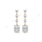 Load image into Gallery viewer, Four Prong Dangle Earring DAFO033