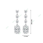 Load image into Gallery viewer, Four Prong Dangle & Drop Earring DAFO033