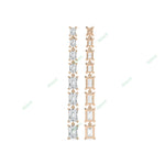 Load image into Gallery viewer, Four Prong Dangle & Drop Earring DAFO034