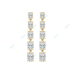 Load image into Gallery viewer, Four Prong Dangle & Drop Earring DAFO035