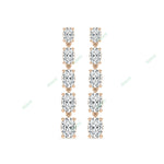 Load image into Gallery viewer, Four Prong Dangle & Drop Earring DAFO035