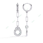 Load image into Gallery viewer, Round Handcuffs Dangle Earring DAHA1369