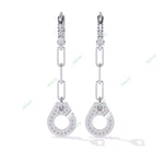 Load image into Gallery viewer, Round Handcuffs Dangle Earring DAHA1369