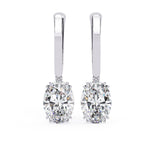 Load image into Gallery viewer, Oval Eight Prong Drop Earring DREI1370