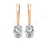Load image into Gallery viewer, Oval Eight Prong Drop Earring DREI1370