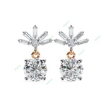 Load image into Gallery viewer, Round Four Prong Drop Earring DRFO1359