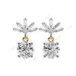 Load image into Gallery viewer, Round Four Prong Drop Earring DRFO1359