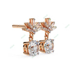 Load image into Gallery viewer, Round Four Prong Drop Earring DRFO1359