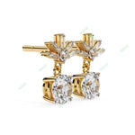 Load image into Gallery viewer, Round Four Prong Drop Earring DRFO1359
