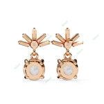 Load image into Gallery viewer, Round Four Prong Drop Earring DRFO1359