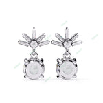 Load image into Gallery viewer, Round Four Prong Drop Earring DRFO1359