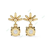 Load image into Gallery viewer, Round Four Prong Drop Earring DRFO1359