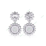 Load image into Gallery viewer, Round Halo Drop Earring DRHA1360
