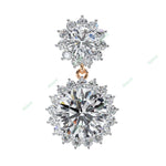 Load image into Gallery viewer, Round Halo Drop Earring DRHA1360