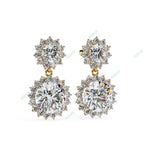 Load image into Gallery viewer, Halo Drop Earring DRHA1360