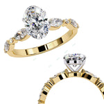 Load image into Gallery viewer, Accented Engagement Ring ENAC1496
