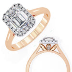 Load image into Gallery viewer, Halo Engagement Ring ENHA1109