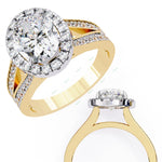 Load image into Gallery viewer, Halo Engagement Ring ENHA1124