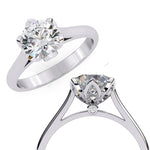 Load image into Gallery viewer, Hidden Accent Engagement Ring ENHI1066