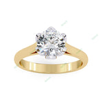 Load image into Gallery viewer, Hidden Accent Engagement Ring ENHI1066