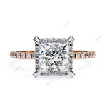 Load image into Gallery viewer, Hidden Accent Engagement Ring ENHI1088