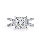 Load image into Gallery viewer, Hidden Accent Engagement Ring ENHI1091