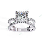 Load image into Gallery viewer, Hidden Accent Engagement Ring ENHI1091