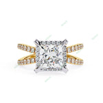 Load image into Gallery viewer, Hidden Accent Engagement Ring ENHI1091