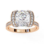 Load image into Gallery viewer, Hidden Accent Engagement Ring ENHI1169