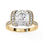 Load image into Gallery viewer, Hidden Accent Engagement Ring ENHI1169