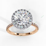 Load image into Gallery viewer, Hidden Halo Engagement Ring ENHI1488