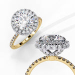 Load image into Gallery viewer, Hidden Halo Engagement Ring ENHI1488