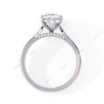 Load image into Gallery viewer, Hidden Halo Engagement Ring ENHI1560