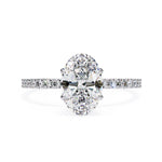 Load image into Gallery viewer, Hidden Halo Engagement Ring ENHI1584