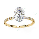 Load image into Gallery viewer, Hidden Halo Engagement Ring ENHI1584