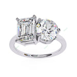 Load image into Gallery viewer, Two Stone Engagement Ring ENTW1167