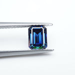 Load image into Gallery viewer, Emerald blue moissanite